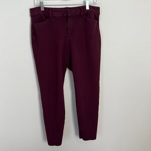 Old Navy L Pixie Burgundy Pants